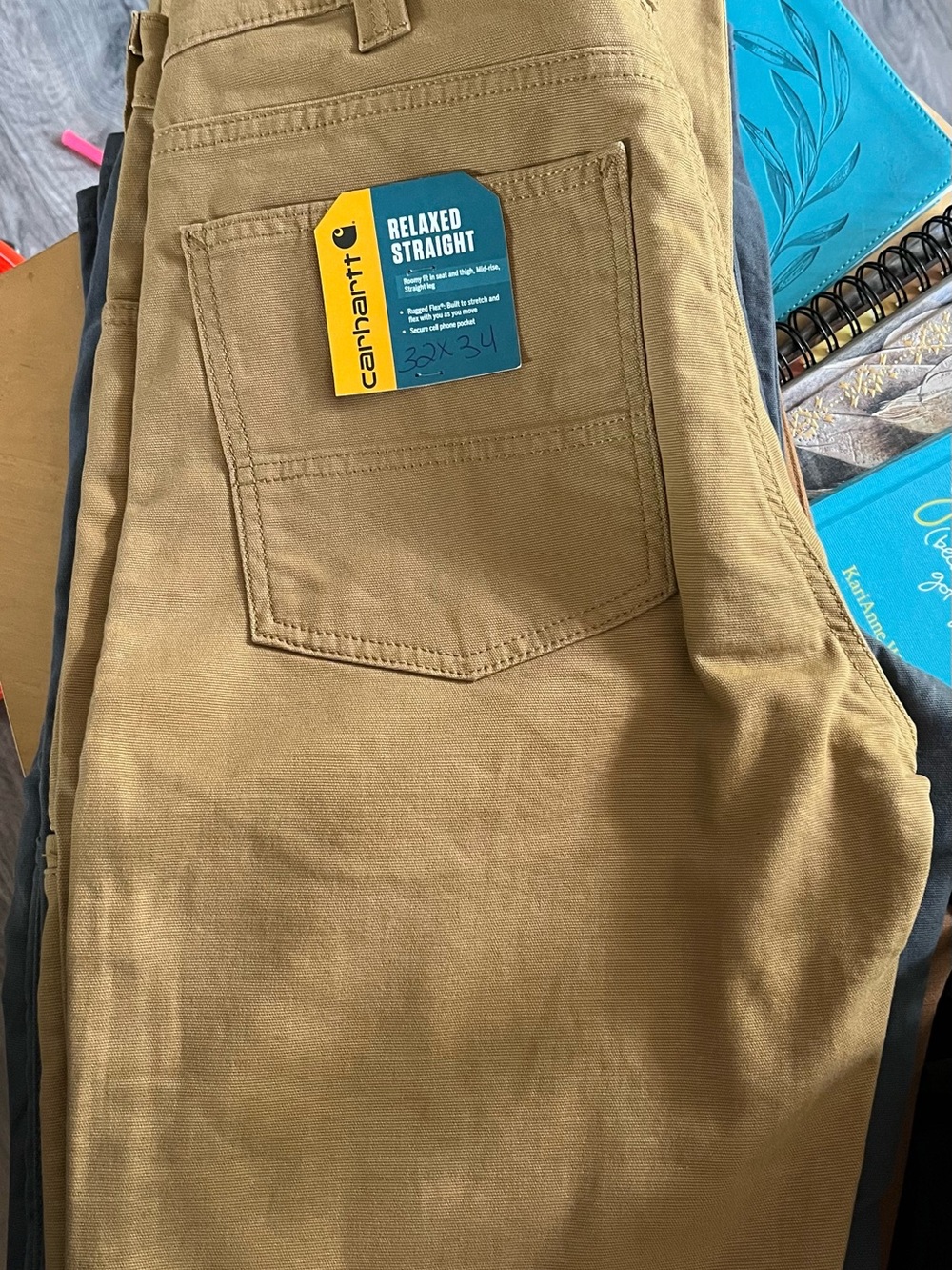 Carhartt Relaxed Straight Chinos in Khaki Tan